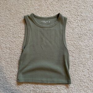 Olive Green Abercrombie Essential Tank